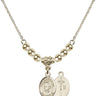 Pope Emeritace  Benedict XVI Crystal Necklace | 1/2 inch | 4mm Beads   14kt Gold Filled