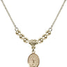 Our Lady of All Nations Crystal Necklace | 1/2 inch | 4mm Beads   14kt Gold Filled