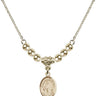 Our Lady of Peace Crystal Necklace | 1/2 inch | 4mm Beads   14kt Gold Filled