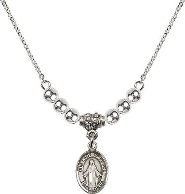 Collar de Cristal Nuestra Señora de la Paz | 1/2 pulgada | Cuentas de 4 mm | N22-9245