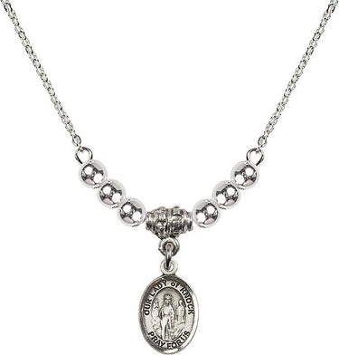 Collar de Cristal Nuestra Señora de Knock | 1/2 pulgada | Cuentas de 4 mm | N22-9246