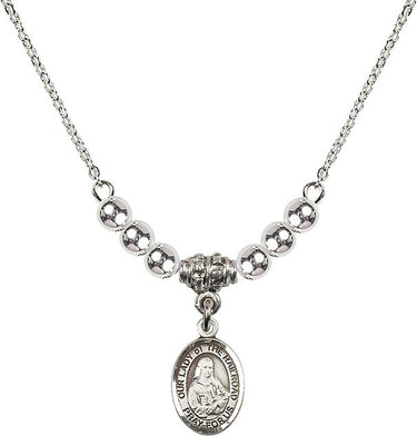 Collar de Cristal Nuestra Señora del Ferrocarril | 1/2 pulgada | Cuentas de 4 mm | N22-9247