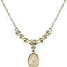 Blessed Trinity Crystal Necklace | 1/2 inch | 4mm Beads   14kt Gold Filled