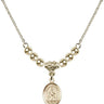 Saint Rachel Crystal Necklace | 1/2 inch | 4mm Beads   14kt Gold Filled