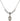 Saint Rebecca Crystal Necklace | 1/2 inch | 4mm Beads   Sterling Silver