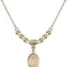 Saint Grace Crystal Necklace | 1/2 inch | 4mm Beads   14kt Gold Filled