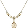Saint Austin Crystal Necklace | 1/2 inch | 4mm Beads   14kt Gold Filled