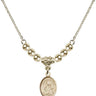 Saint Isaiah Crystal Necklace | 1/2 inch | 4mm Beads   14kt Gold Filled
