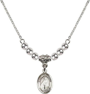 Collar de cristal Santa Hildegarda de Bingen | 1/2 pulgada | Cuentas de 4 mm | N22-9260