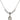 Saint John Baptist de la Salle Crystal Necklace | 1/2 inch | 4mm Beads   Sterling Silver