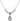 Saint John Baptist de la Salle Crystal Necklace | 1/2 inch | 4mm Beads   Sterling Silver