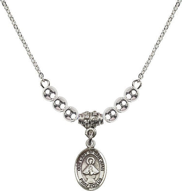 Collar de cristal de Nuestra Señora de San Juan | 1/2 pulgada | Cuentas de 4 mm | N22-9263
