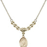Saint Eugene de Mazenod Crystal Necklace | 1/2 inch | 4mm Beads   14kt Gold Filled