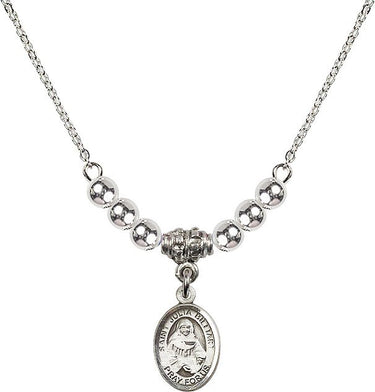 Collar de cristal de Santa Julia Billiart | 1/2 pulgada | Cuentas de 4 mm | N22-9267