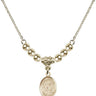 Saint Colette Crystal Necklace | 1/2 inch | 4mm Beads   14kt Gold Filled