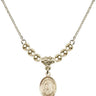 Saint Bruno Crystal Necklace | 1/2 inch | 4mm Beads   14kt Gold Filled