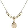 Saint Wenceslaus Crystal Necklace | 1/2 inch | 4mm Beads   14kt Gold Filled