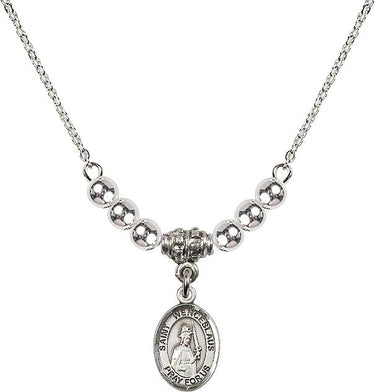 Saint Wenceslaus Crystal Necklace | 1/2 inch | 4mm Beads | N22-9273