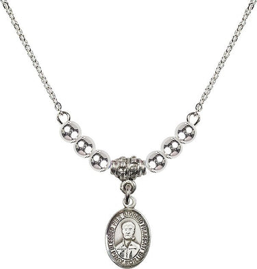 Collar de cristal del Beato Pier Giorgio Frassati | 1/2 pulgada | Cuentas de 4 mm | N22-9278