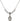 Saint Gabriel Possenti Crystal Necklace | 1/2 inch | 4mm Beads   Sterling Silver