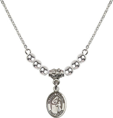 Collar de cristal de la Beata Carolina Gerhardinger | 1/2 pulgada | Cuentas de 4 mm | N22-9281