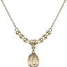 Blessed Karolina Kozkowna Crystal Necklace | 1/2 inch | 4mm Beads   14kt Gold Filled