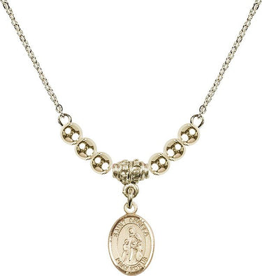 Collar de cristal Santa Ángela Merici | 1/2 pulgada | Cuentas de 4 mm | N22-9284