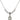 Saint Angela Merici Crystal Necklace | 1/2 inch | 4mm Beads   Sterling Silver