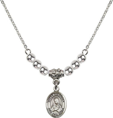 Collar de cristal Mater Dolorosa | 1/2 pulgada | Cuentas de 4 mm | N22-9290