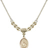 Our Lady of Consolation Crystal Necklace | 1/2 inch | 4mm Beads   14kt Gold Filled