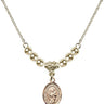 Saint Joseph of Arimathea Crystal Necklace | 1/2 inch | 4mm Beads   14kt Gold Filled