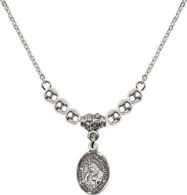 Collar de cristal de Santa Margarita de Cortona | 1/2 pulgada | Cuentas de 4 mm | N22-9301