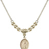 Saint Thomas of Villanova Crystal Necklace | 1/2 inch | 4mm Beads   14kt Gold Filled