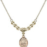 Saint Rosalia Crystal Necklace | 1/2 inch | 4mm Beads   14kt Gold Filled