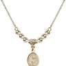 Saint Malachy O'More Crystal Necklace | 1/2 inch | 4mm Beads   14kt Gold Filled