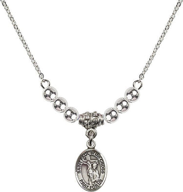 Collar de cristal con cruz de San Pablo | 1,27 cm | Cuentas de 4 mm