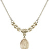 Saint Christina the Astonishing Crystal Necklace | 1/2 inch   14kt Gold Filled