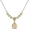 Saint Kenneth Crystal Necklace | 1/2 inch | 4mm Beads   14kt Gold Filled