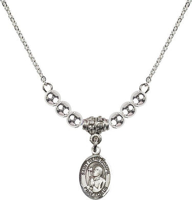 Collar de cristal de San René Goupil | 1/2 pulgada | Cuentas de 4 mm