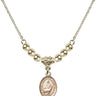 Saint Catherine of Sweden Crystal Necklace | 1/2 inch | 4mm Beads   14kt Gold Filled