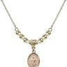 Saint Clement Crystal Necklace | 1/2 inch | 4mm Beads   14kt Gold Filled