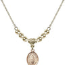 Our Lady of Tears Crystal Necklace | 1/2 inch | 4mm Beads   14kt Gold Filled
