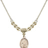 Saint John of Capistrano Crystal Necklace | 1/2 inch | 4mm Beads   14kt Gold Filled