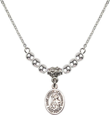 Collar de cristal de San Adrián de Nicomedia | 1/2 pulgada | Cuentas de 4 mm