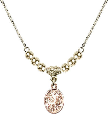 Collar de cristal de Santa Catalina de Bolonia | 1/2 pulgada | Cuentas de 4 mm