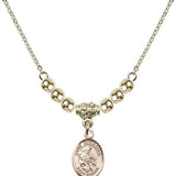 Saint Eustachius Crystal Necklace | 1/2 inch | 4mm Beads   14kt Gold Filled