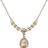 Saint John Licci Crystal Necklace | 1/2 inch | 4mm Beads   14kt Gold Filled