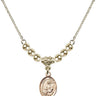 Saint Paula Crystal Necklace | 1/2 inch | 4mm Beads   14kt Gold Filled