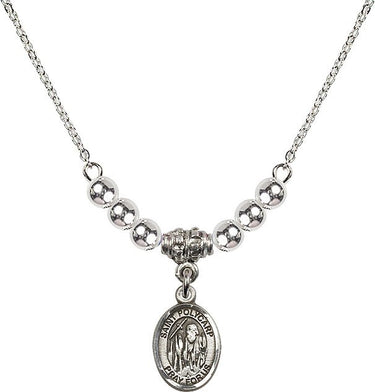 Collar de cristal de San Policarpo de Esmirna | 1/2 pulgada | Cuentas de 4 mm | N22-9363