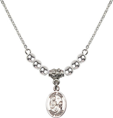 Collar de cristal de Santa Fina | 1,27 cm | Cuentas de 4 mm | N22-9364